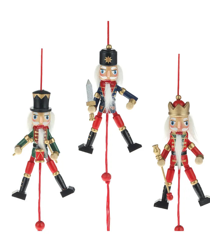 Pull Puppet Nutcracker Ornament (Single) - Random Style
