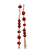 Natural Wood and Red Bead Garland
