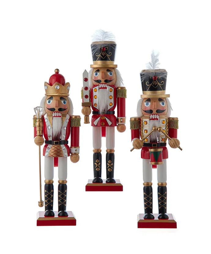 Nutcracker 12" King, Soldier, or Drummer (Single) - Random Style
