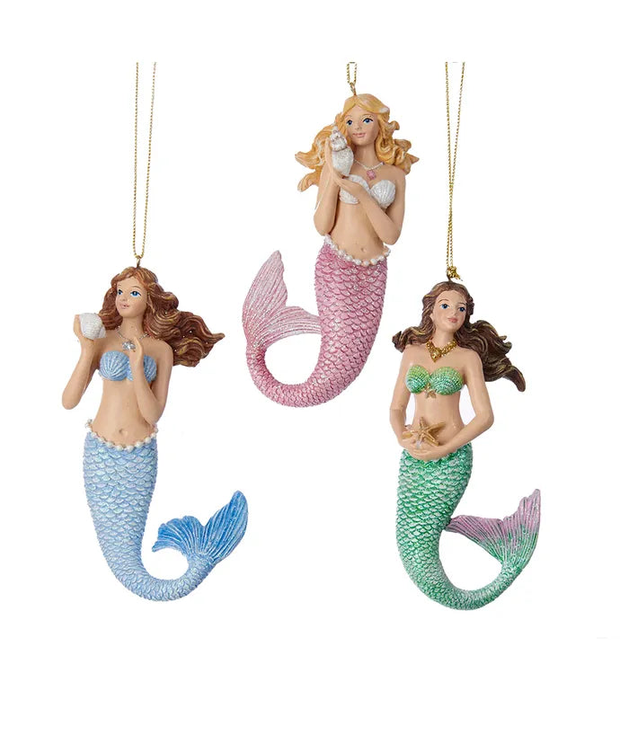 Mermaid Ornament (Single) - Random Color