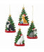 Cat with Tree Ornament (Single) - Random Color