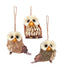 Sisal Owl Ornament (Single) - Random Style
