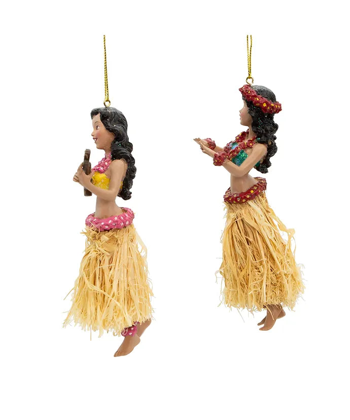 Hula Girl Ornament (Single) - Random Style