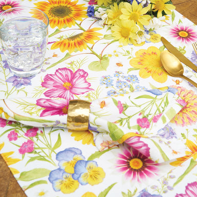 Spring Blooms Printed Table Runner    