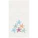 Starfish Embroidered Waffle Weave Kitchen Towel    