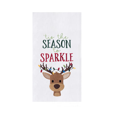 'Tis The Season To Sparkle Flour Sack Kitchen Towel    