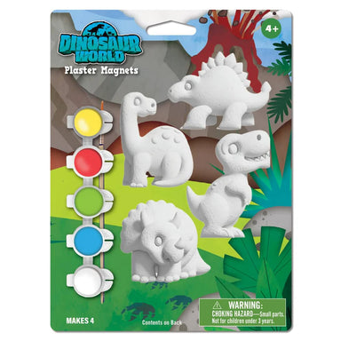 MSTR Plaster Magnets Paint Kit: Dinosaur World 6-Pack