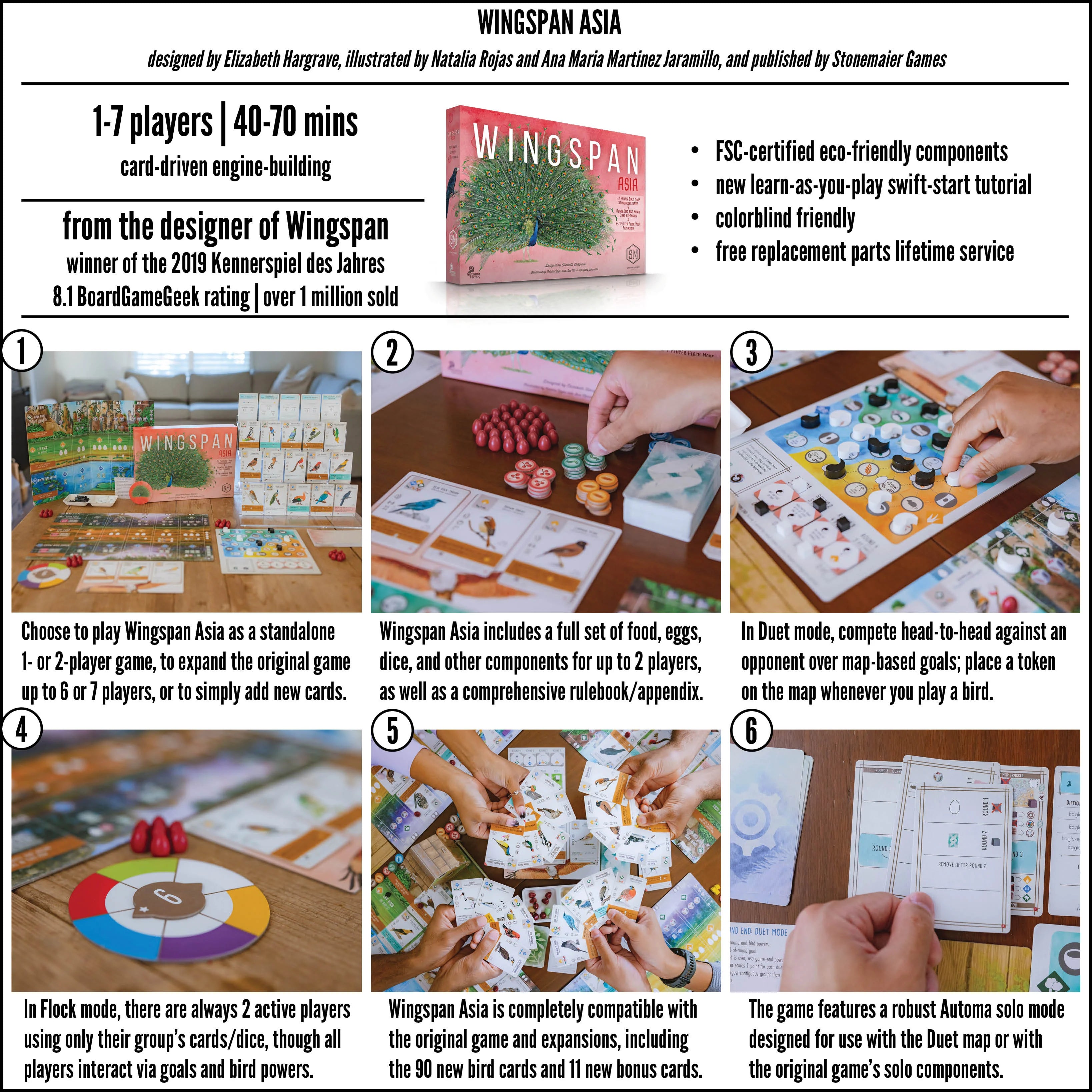 Stonemaier Games Wingspan Asia Expansion