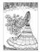 DVR Creative Haven® Coloring Book: Belles and Blossoms