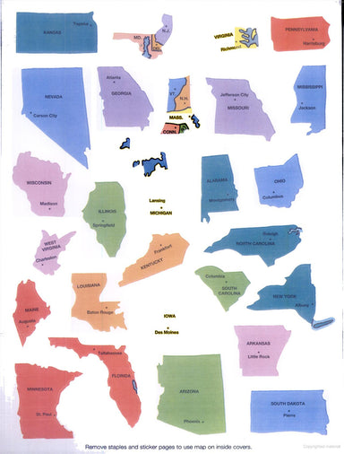 DVR Map of the United States Sticker Picture