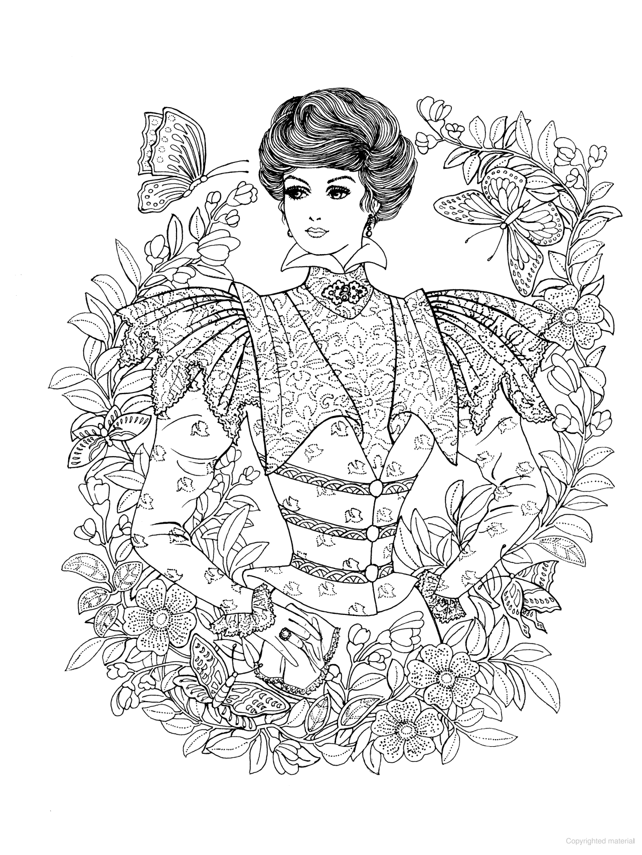 Creative Haven® Coloring Book: Art Nouveau Fashions