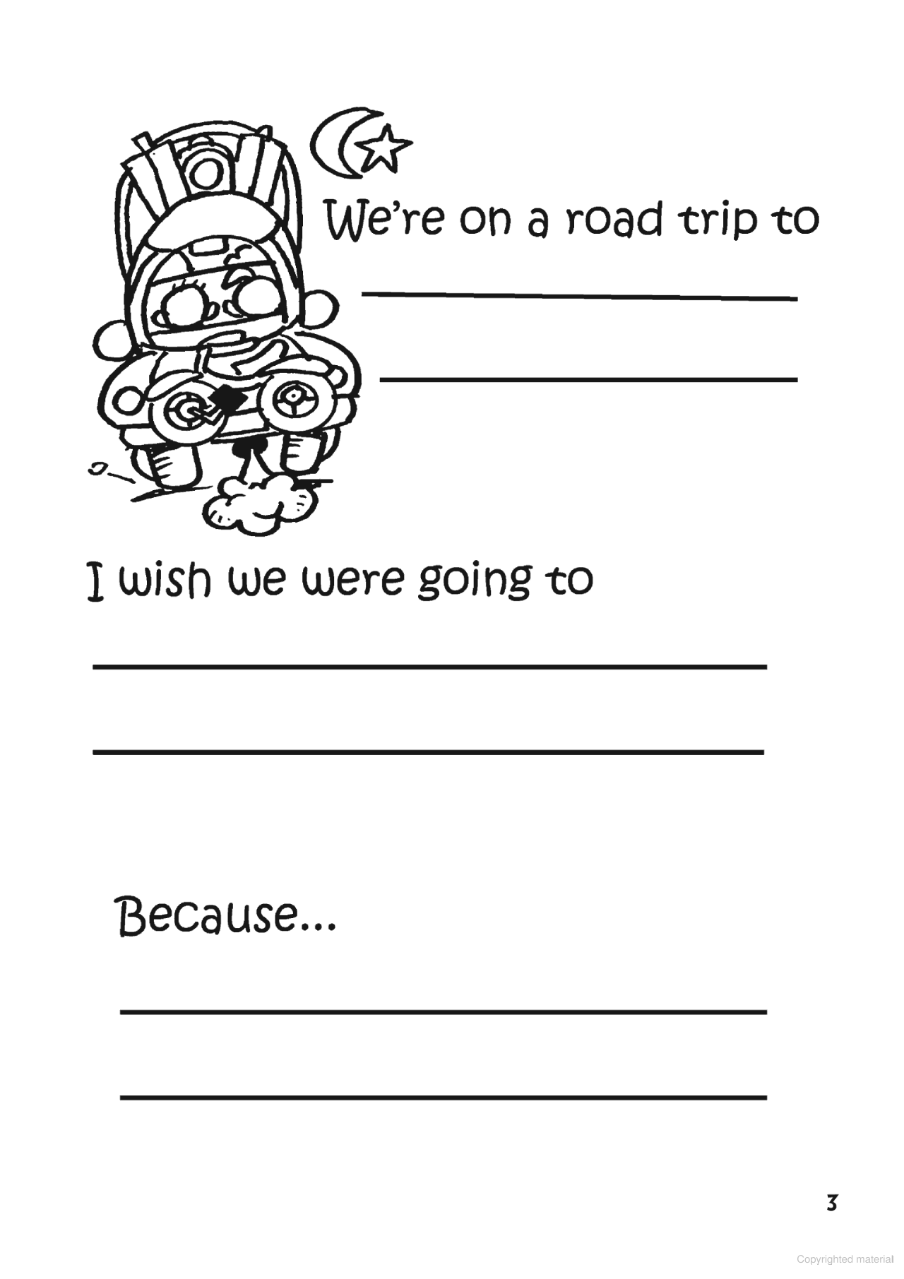 DVR My Cool Car Trip Journal - A Fun Fill In Book for Kids