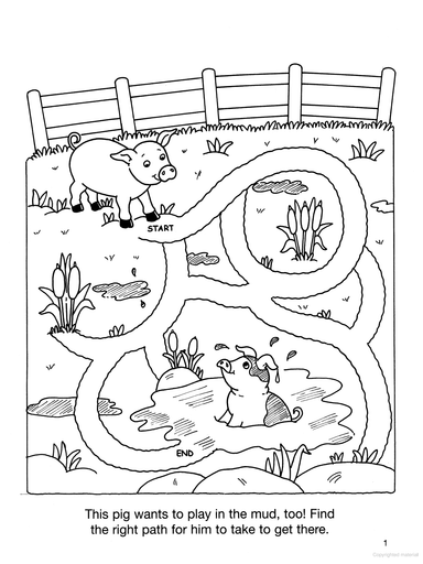 Fun Farm Animal Mazes