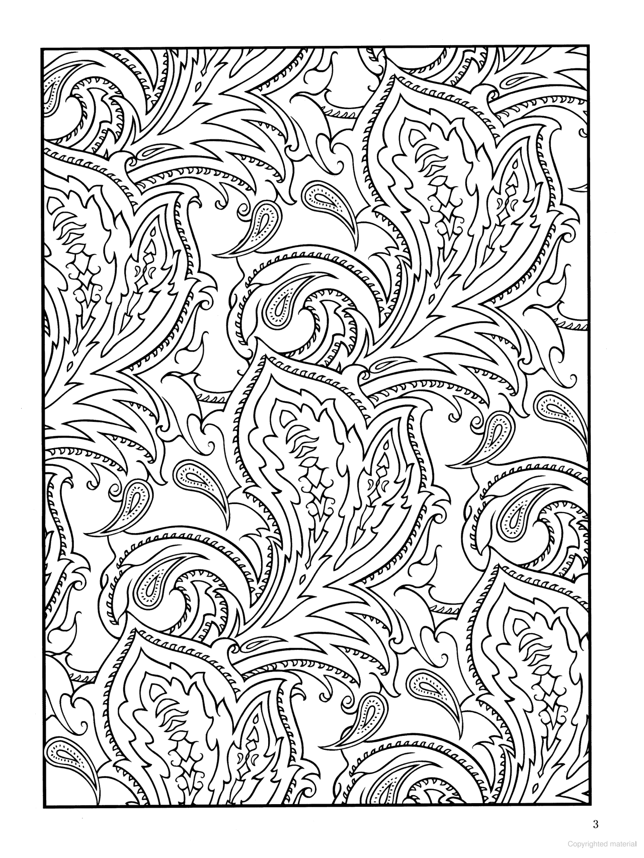 DVR Paisley Designs Coloring Book