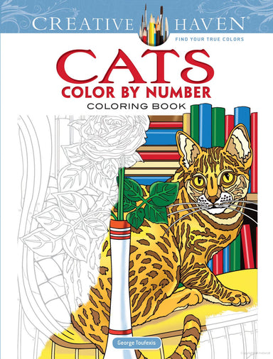 DVR Creative Haven® Color-By-Number: Cats