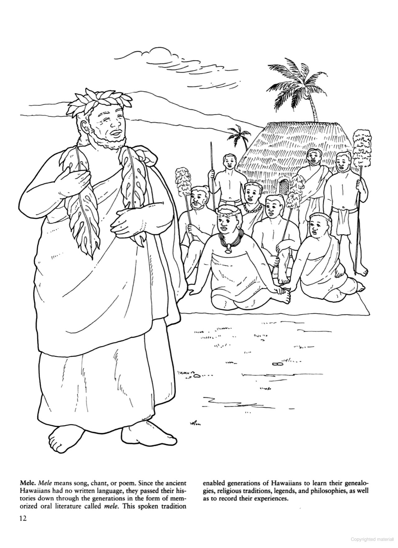 DVR Story of Hawaii Coloring Book