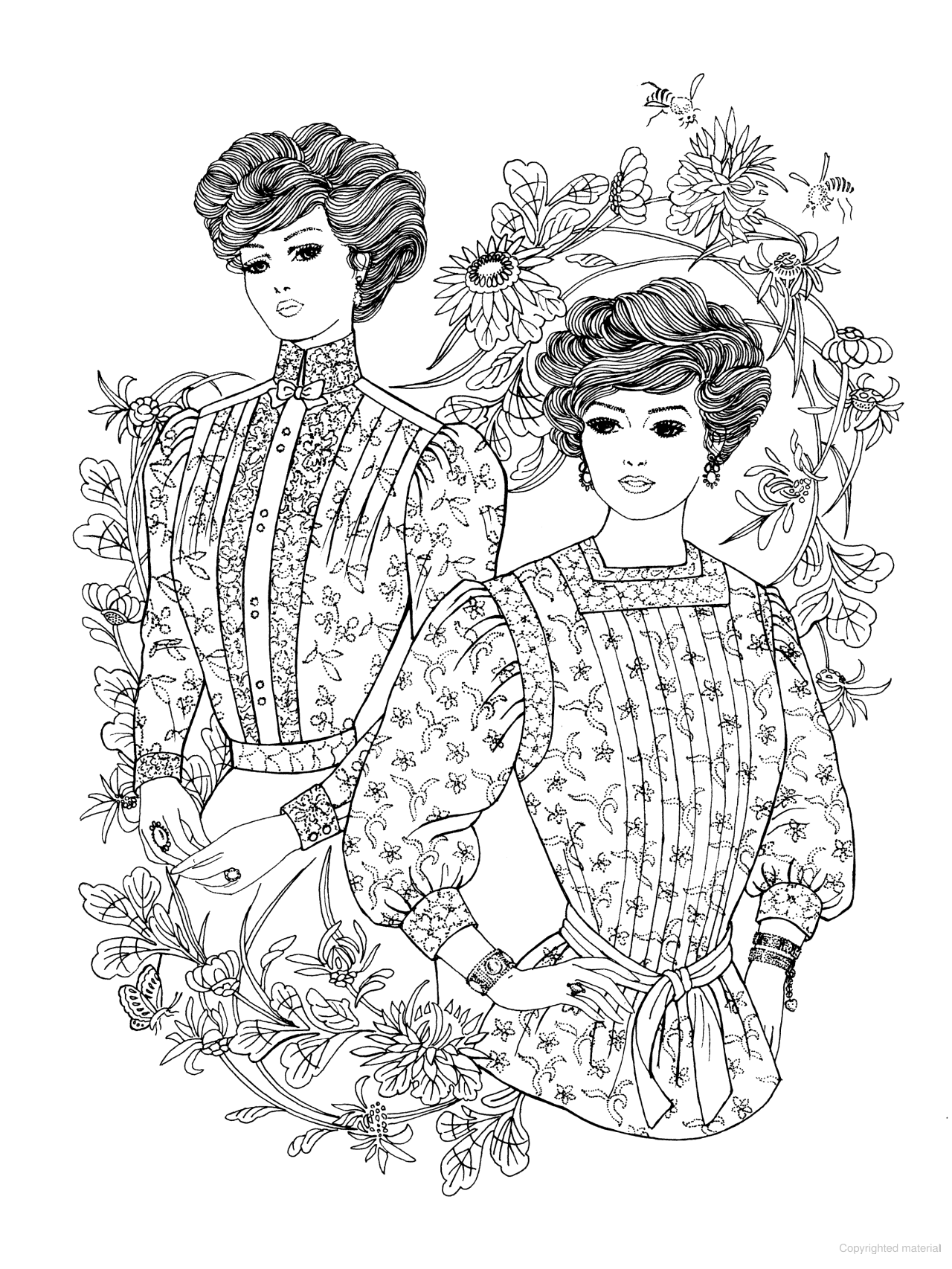 Creative Haven® Coloring Book: Art Nouveau Fashions