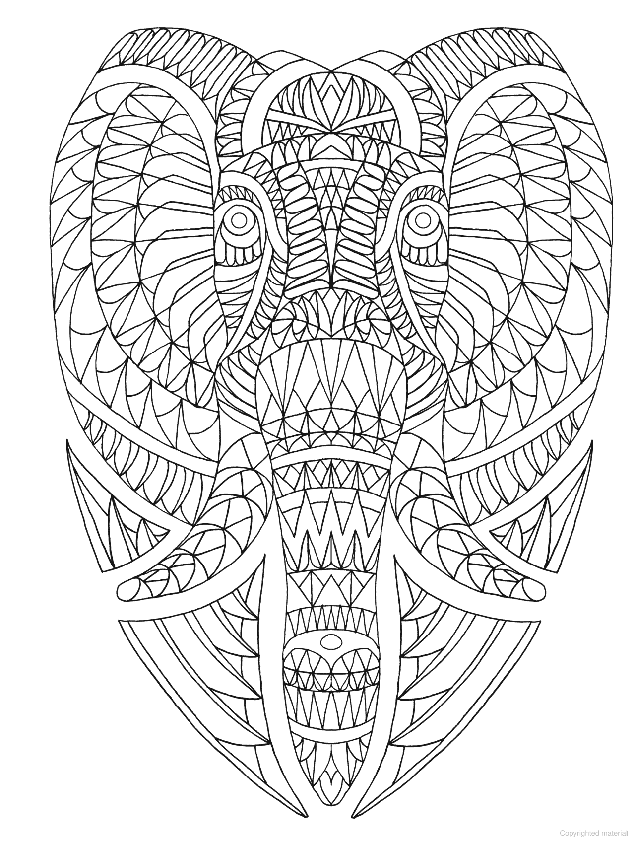 DVR Creative Haven® Coloring Book: Angular Animals