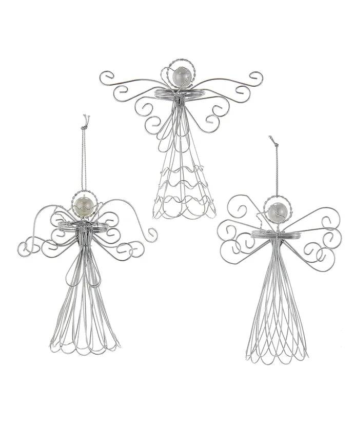 Wire Angel with Pearl Head Ornament (Single) - Random Style