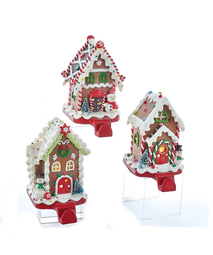 Gingerbread Candy House Stocking Holder (Single) - Random Style