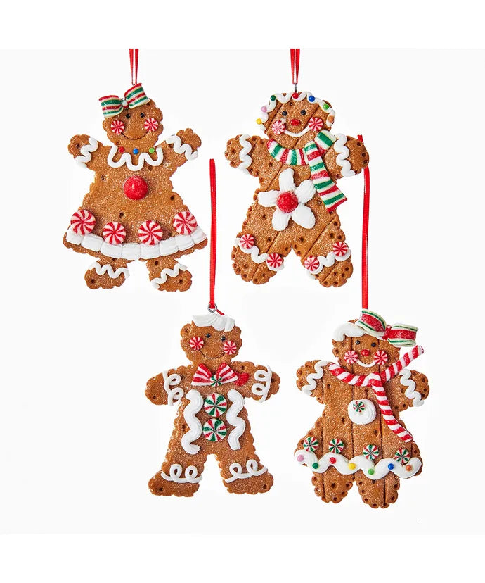 Gingerbread Boy or Girl Ornament (Single) - Random Style