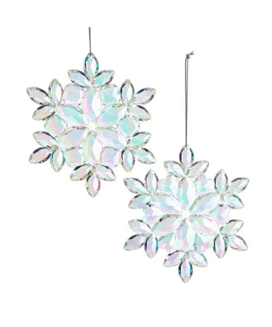 Iridescent Snowflake Ornament (Single) - Random Style
