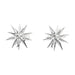 Clear and Silver Starburst Dangle Ornament (Single) - Random Style
