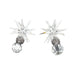 Clear and Silver Starburst Dangle Ornament (Single) - Random Style