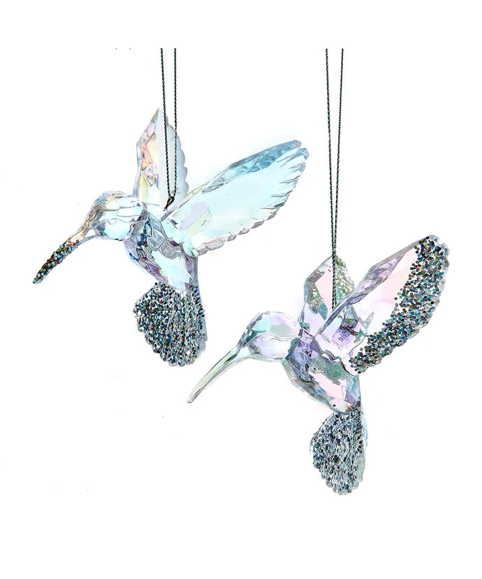 Acrylic Opalescent Hummingbird Ornament (Single) - Random Style
