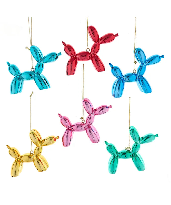Shiny Balloon Dog Ornament (Single) - Random Color