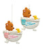 Baby's First Christmas Bear in Tub Ornament (Single) - Specify Boy or Girl