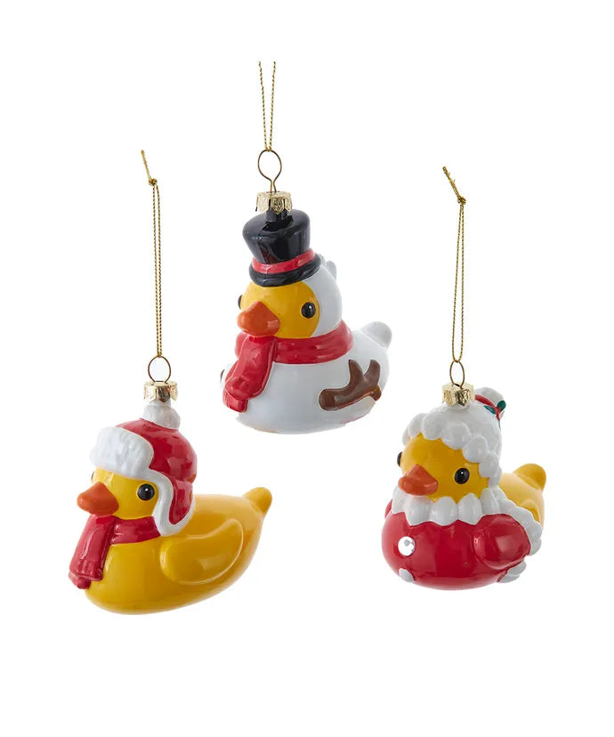 Yellow Duck in Costume Ornament (Single) - Random Style