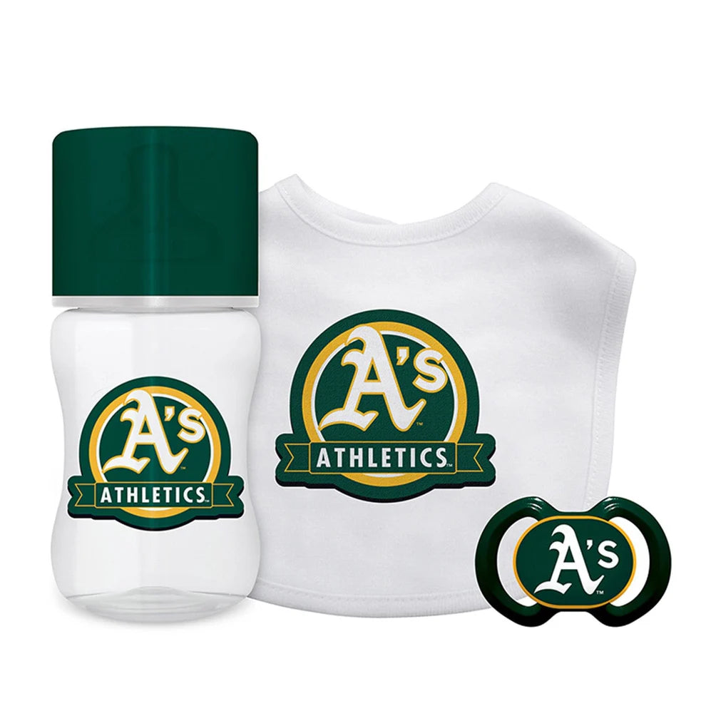 MLB A's 3-Piece Baby Set