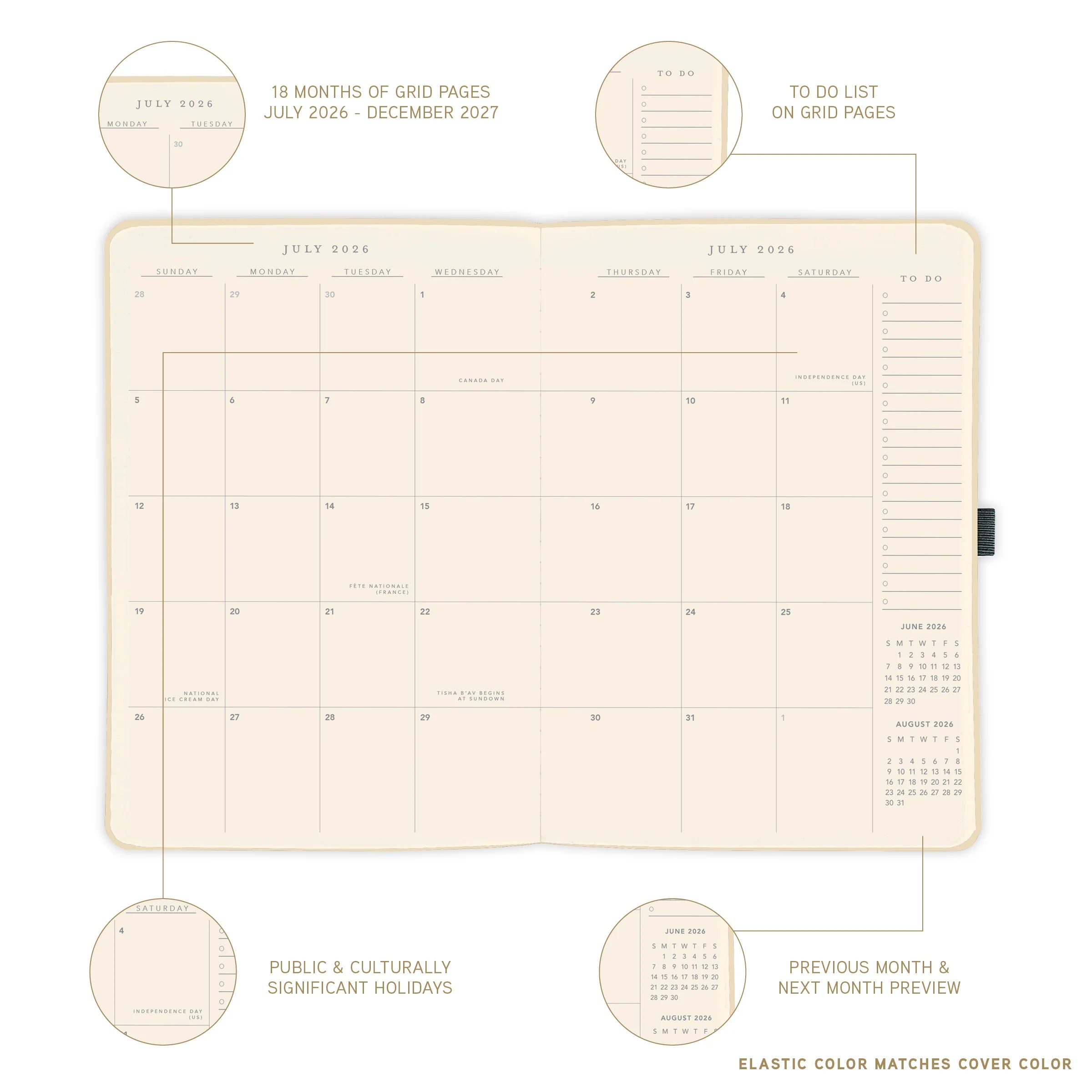 GRPH Apollo Collection: Green 2027 Engagement Calendar
