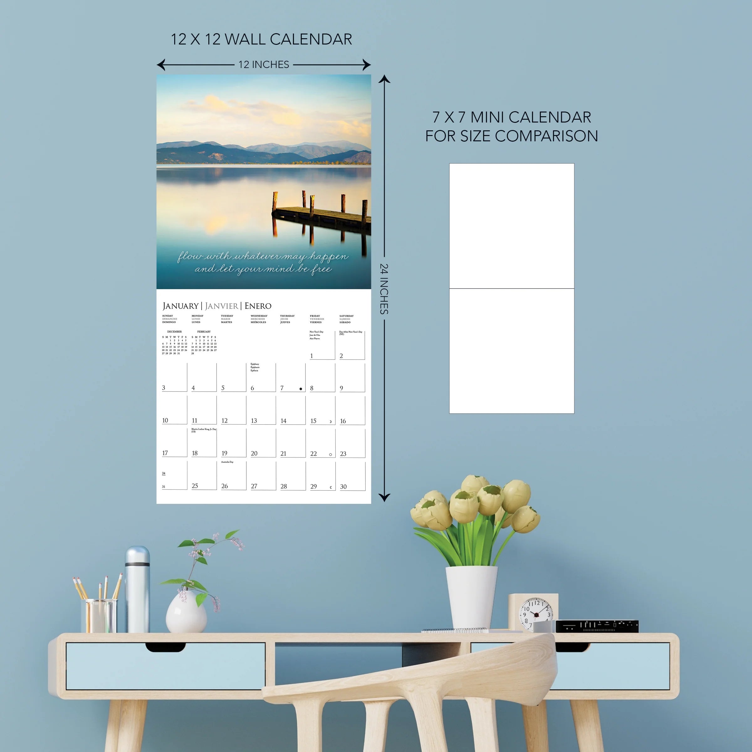 GRPH Serenity 2027 Wall Calendar