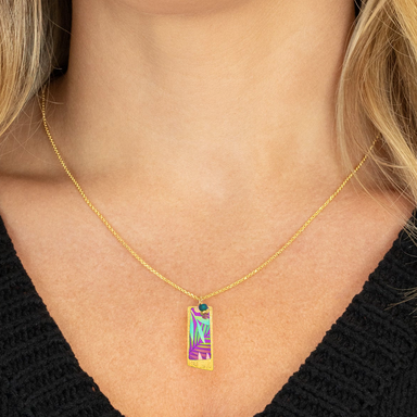 Holly Yashi Davy Pendant Necklace - Tropic Magenta