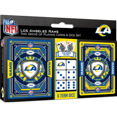 Los Angeles Rams NFL 2-Pack Playing Cards & Dice Set