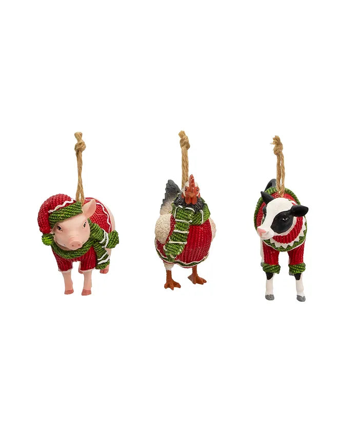 Farm Animal with Scarf and Sweater (Single) - Random Style
