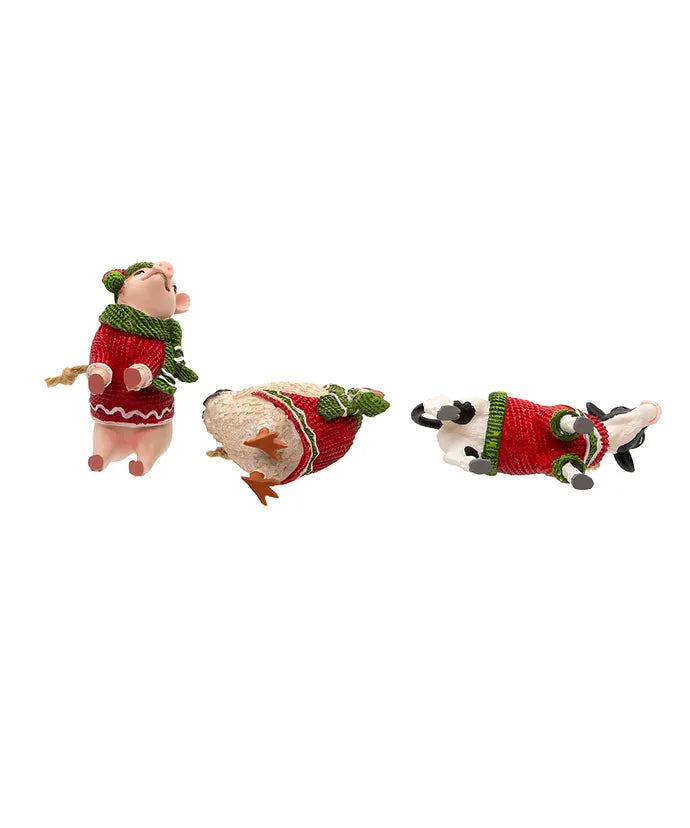 Farm Animal with Scarf and Sweater (Single) - Random Style
