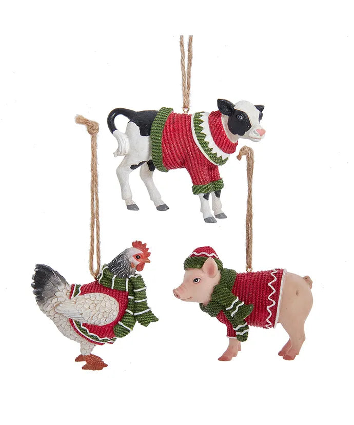 Farm Animal with Scarf and Sweater (Single) - Random Style