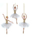 White and Gold Ballerina Ornament (Single) - Random Style