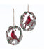 Birch Berry Cardinal Ornament (Single) - Random Style