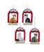 Christmas Cat in Window Ornament (Single) - Random Color