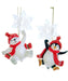Arctic Polar Bear or Penguin with Snowflake Ornament (Single) - Random Style