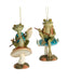Fishing Frog on Mushroom Ornament (Single) - Random Style