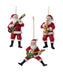 Santa With Saxophone or Guitars Ornament (Single) - Random Style