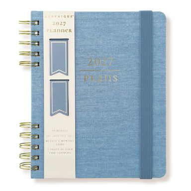 Chambray 2027 Fabric-Bound Engagement Calendar