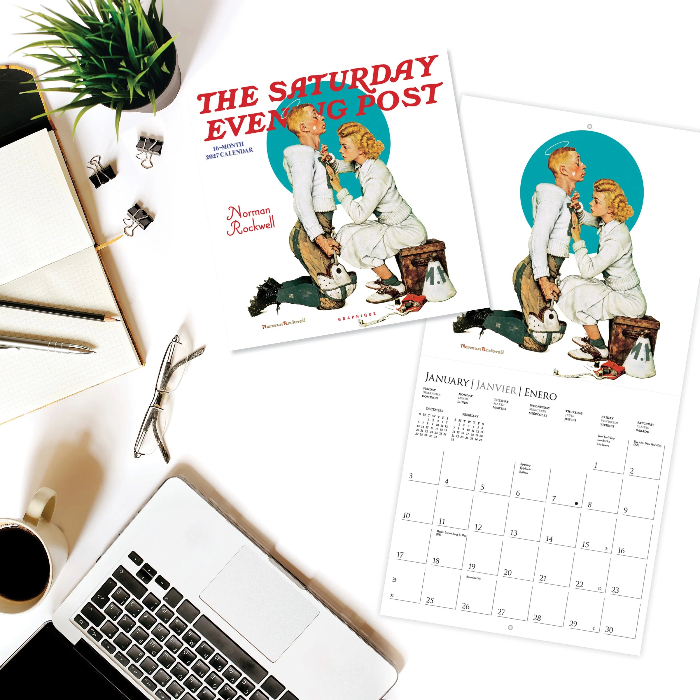 GRPH Saturday Evening Post 2027 Wall Calendar