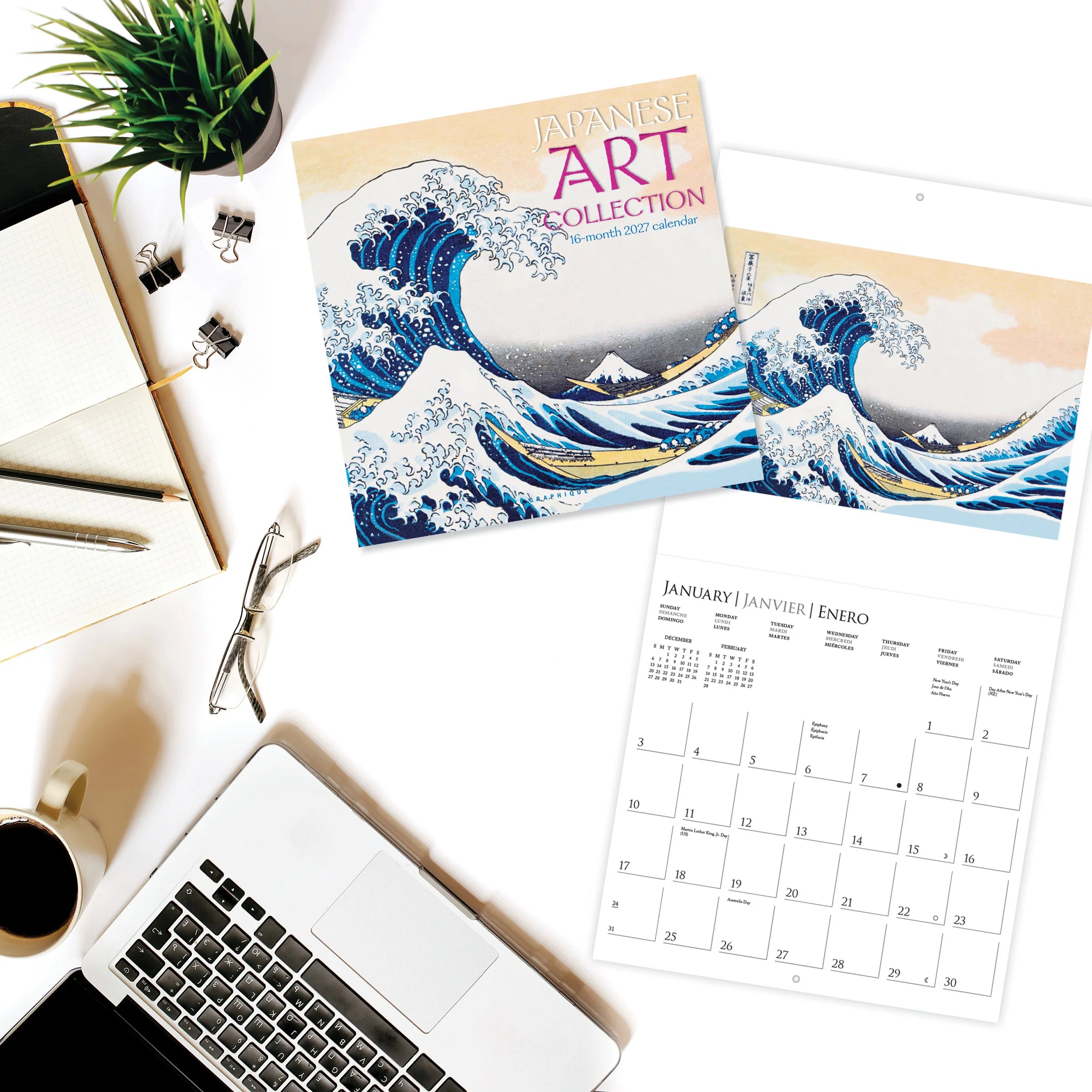 GRPH Japanese Art Collection 2027 Wall Calendar
