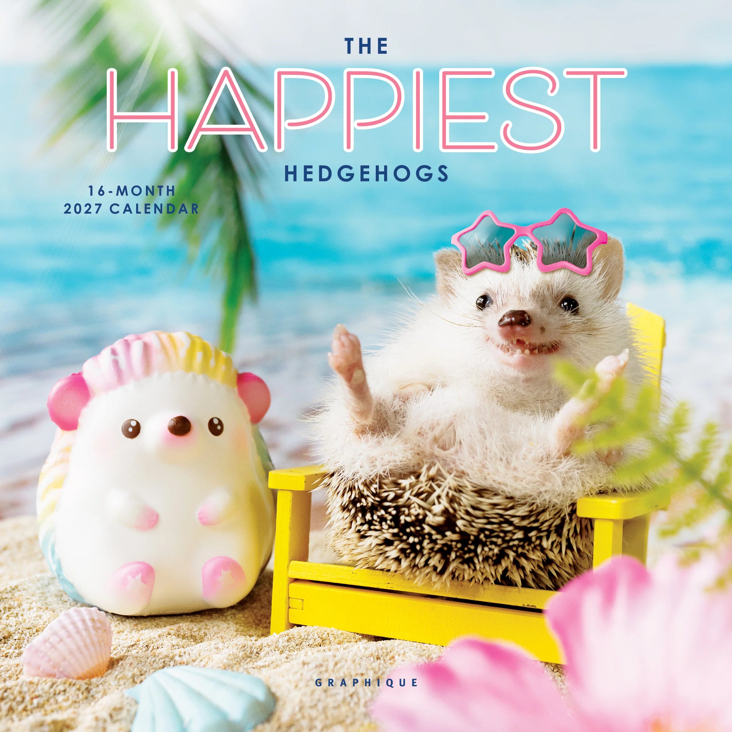 GRPH The Happiest Hedgehogs 2027 Mini Wall Calendar